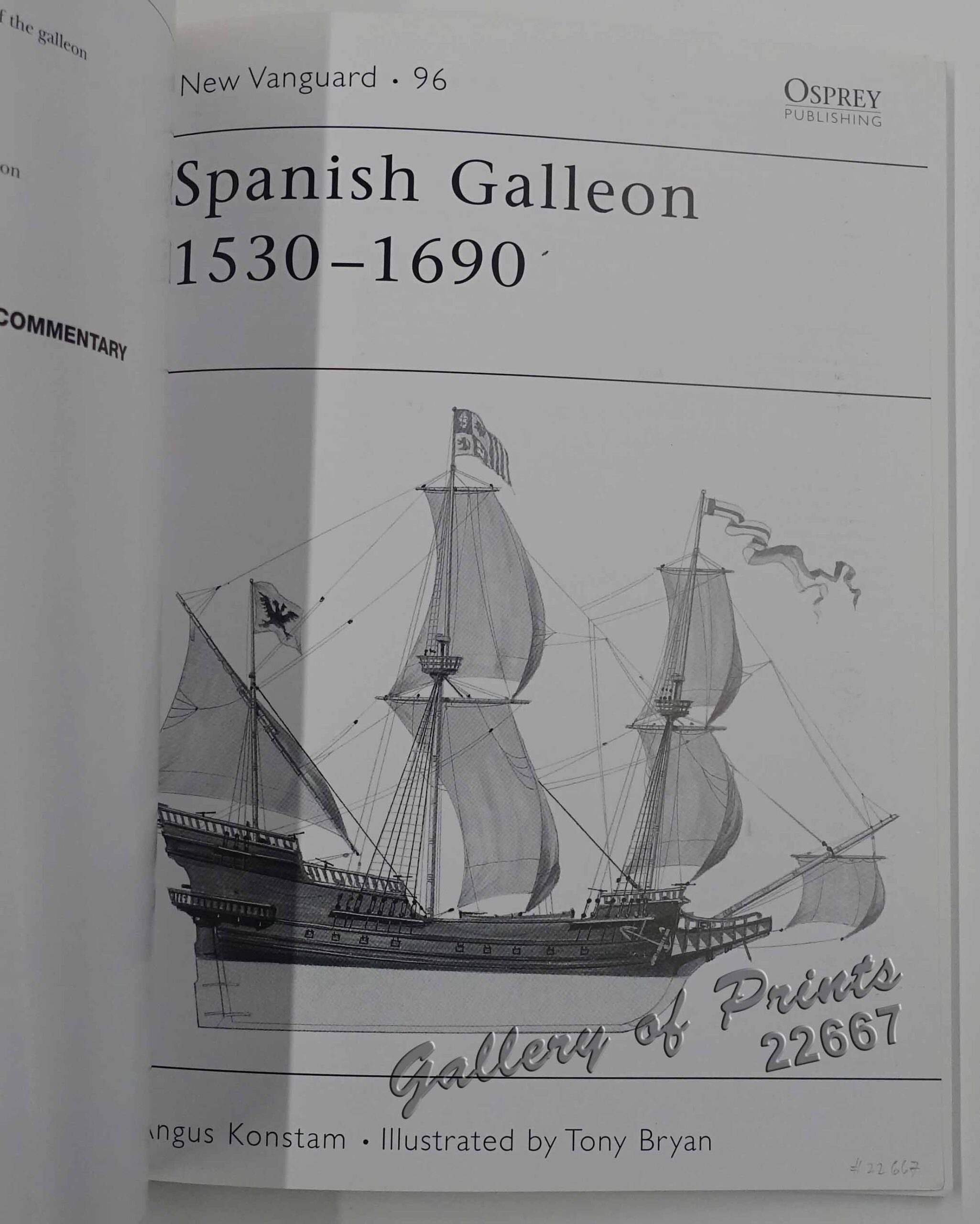 Spanish Galleon 1530 - 1690 New Vanguard # 96 - Image 2