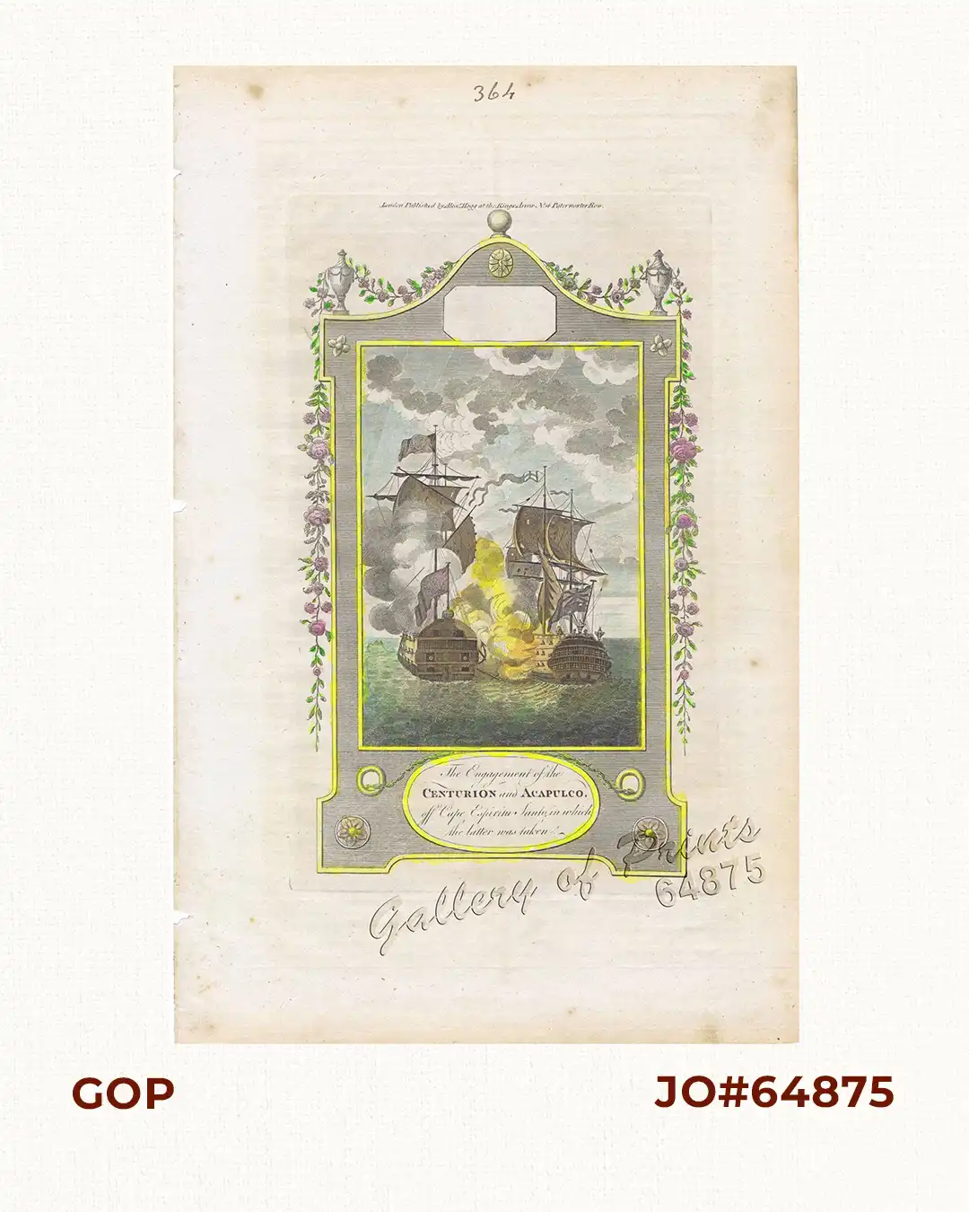 The Engagement of the CENTURION and ACAPULCO, off Cape Espiritu-Santo in which the latter was taken