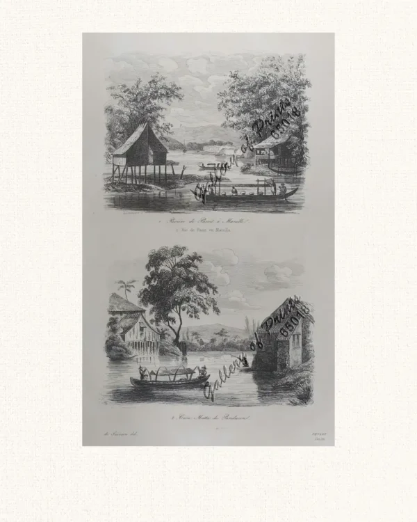 Complete set of 7 sheets from Dumont d'Urville