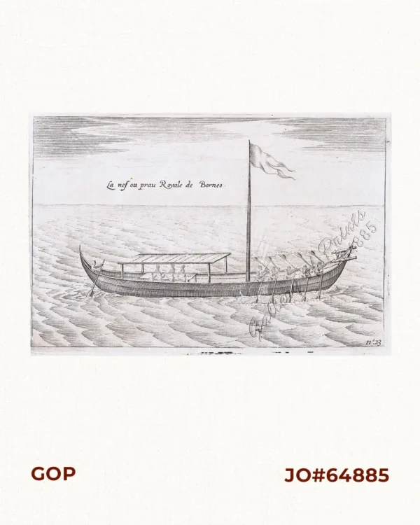 La nef ou prau Royale de Borneo [Royal Nave or Paraw of Borneo]