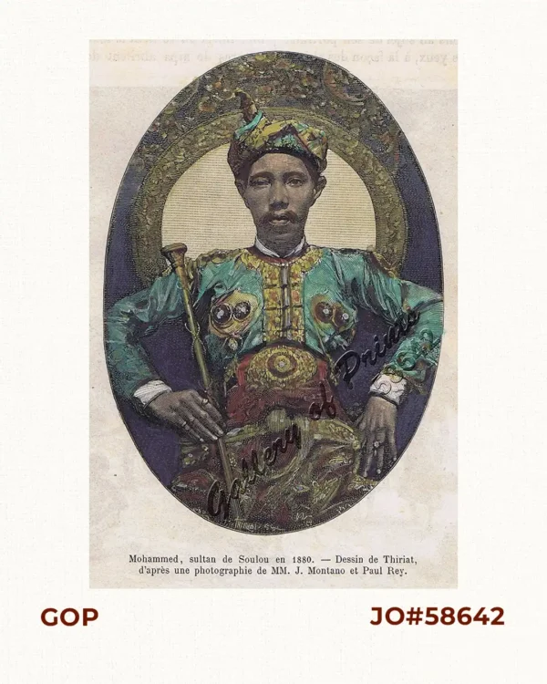 Mohammed, sultan de Soulou en 1880