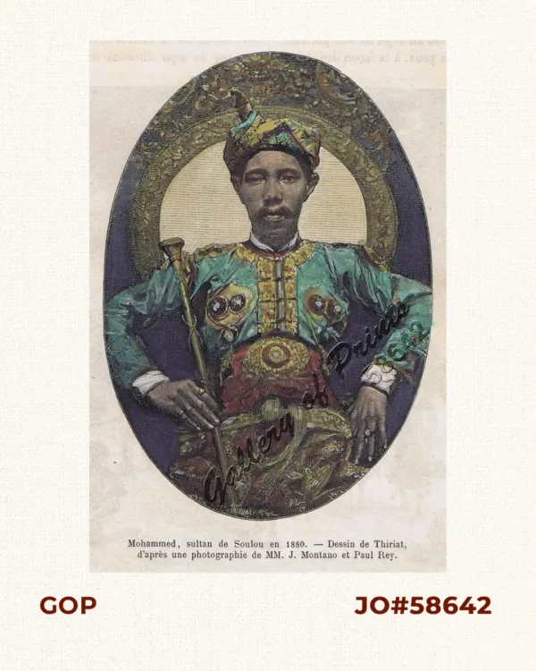 Mohammed, sultan de Soulou en 1880