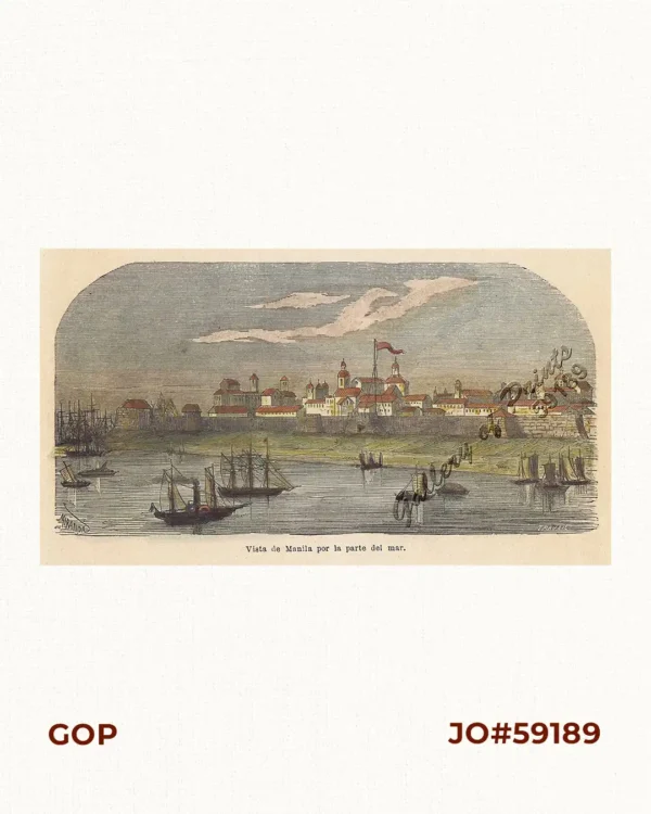 Vista de Manila por la parte del mar.