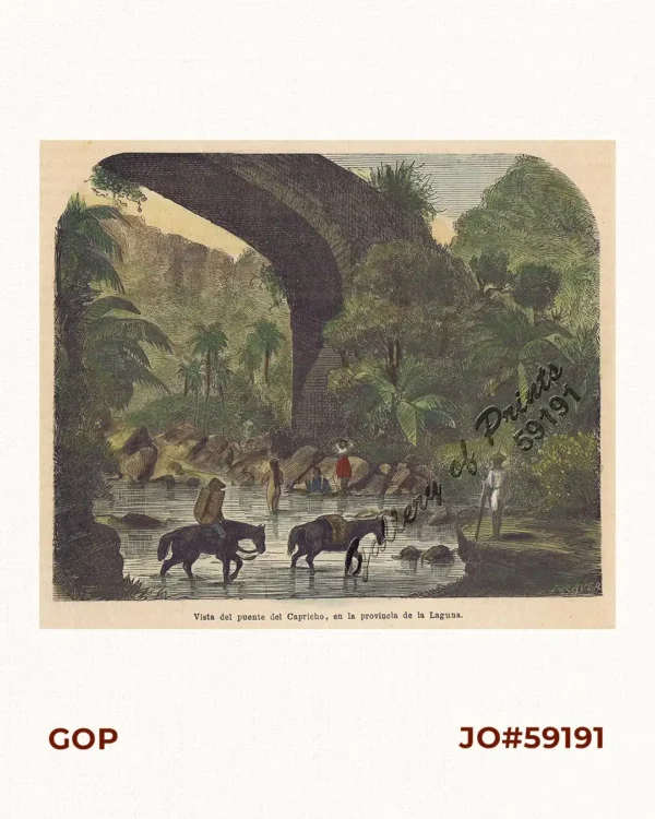 Vista del Puente del Capricho, en la Provincia, de la Laguna.
