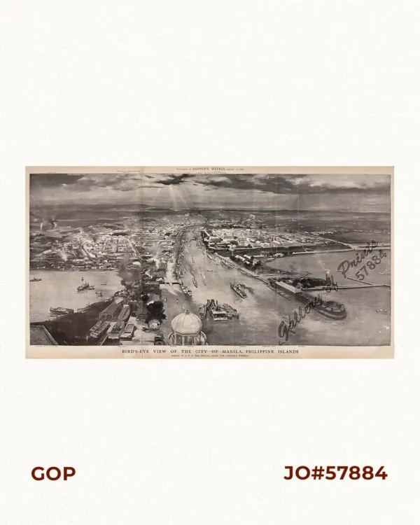 Bird's-eye View of the City of Manila, Philippine Islands