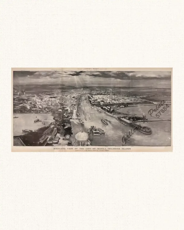 Bird's-eye View of the City of Manila, Philippine Islands