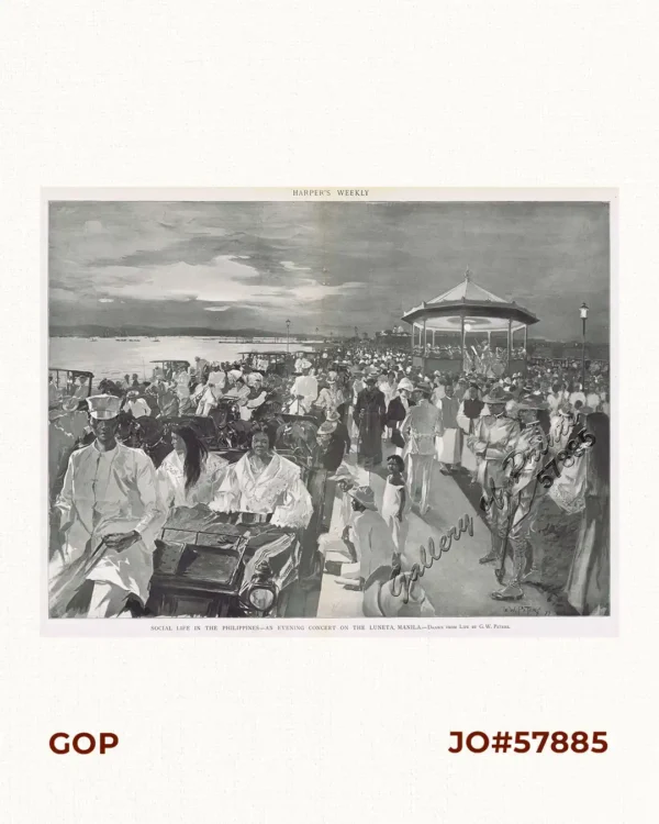 Social Life in the Philippines - An Evening Concert on the Luneta, Manila.