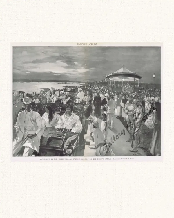 Social Life in the Philippines - An Evening Concert on the Luneta, Manila.