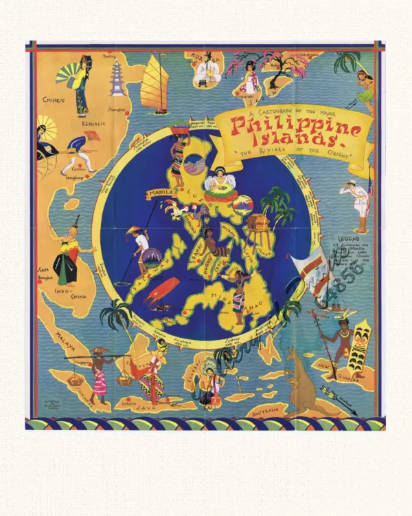 A Cartograph of the Major Philippine Islands. "The Riviera of the Orient"