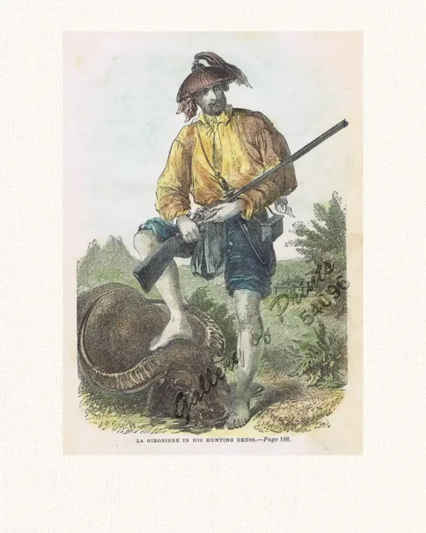La Gironiere in his Hunting Dress.