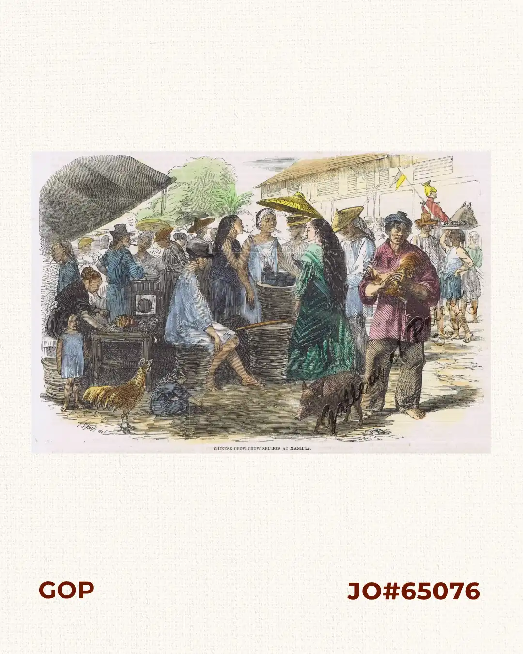 Sketches in Manilla. Chinese Chow-chow sellers at Manilla.