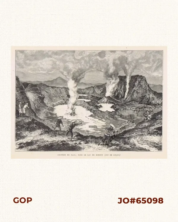 Cratère du Taal, dans de lac de Bombon (Ile de Luçon). [Crater of Taal, in Lake Bombon (Luzon Island)]