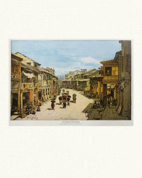 Una strada di Hongkong. [A Street in Hongkong]