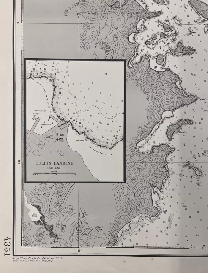 Philippine Islands Calamian Group Coron Bay inset: Culion Landing - Image 3