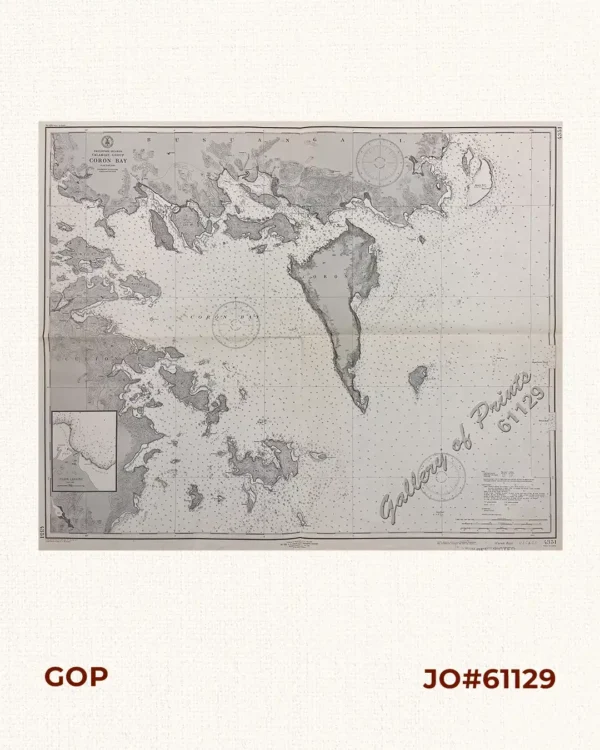 Philippine Islands Calamian Group Coron Bay inset: Culion Landing