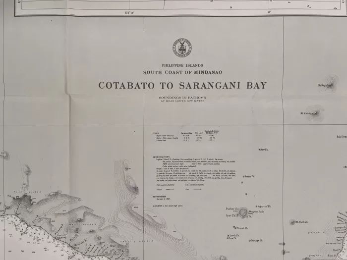 Philippine Islands South Coast of Mindanao Cotabato to Sarangani Bay inset: Milbuk Harbor - Image 2